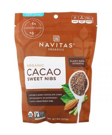 NAVITAS ORGANICS Organic Cacao Sweet Nibs, 227g