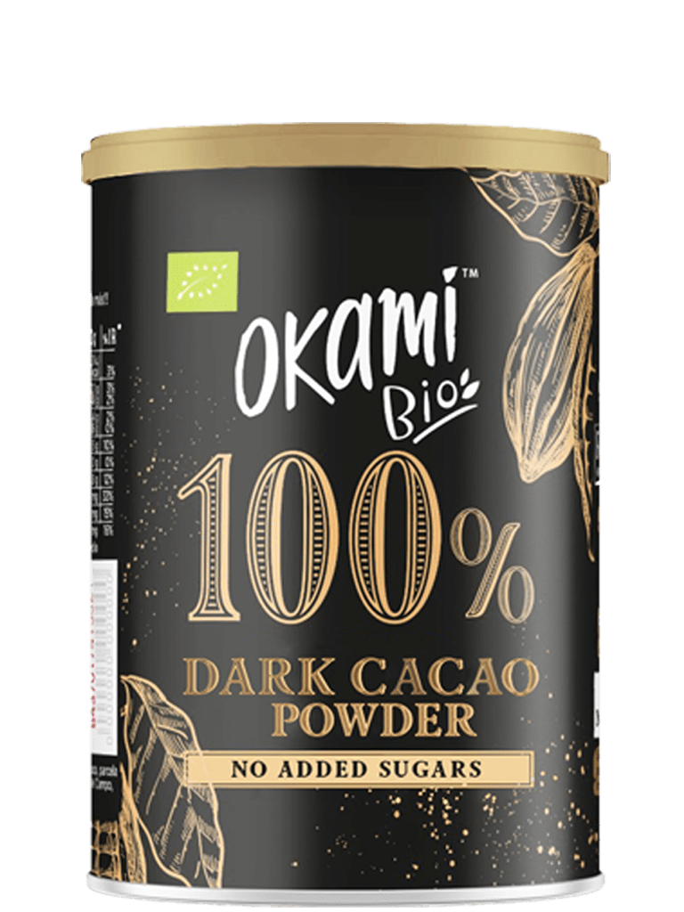 OKAMI BIO 100% Dark Cocoa Powder, 250g
