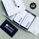 CEAE Organic Cotton Reusable 3 Layer Face Mask (WHITE), Pack of 2