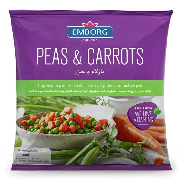 EMBORG Peas And Carrots, 900g