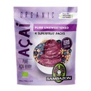 SAMBAZON Organic Pure Unsweetened Acai Smoothie, 4 x 100g