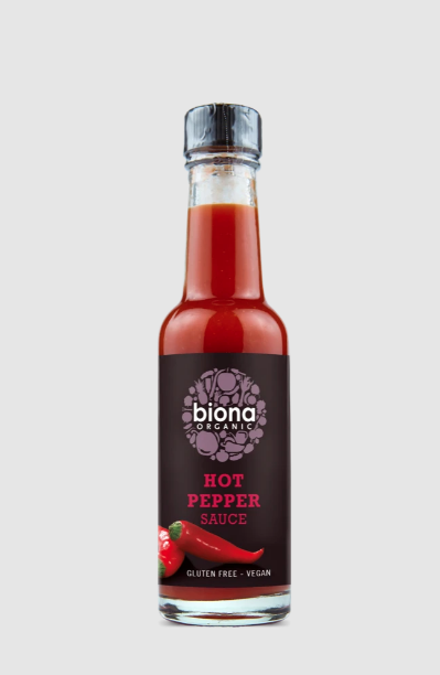 BIONA Organic Hot Pepper Sauce, 140ml
