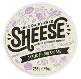 SHEESE Vegan Garlic & Herb Creamy Cheese Spread, 255g