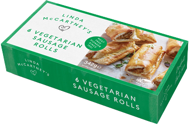 LINDA McCARTNEY'S Vegetarian Sausage Rolls, 342g - Pack of 6