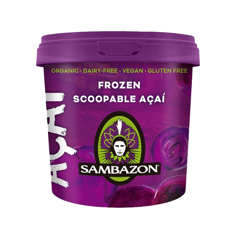 SAMBAZON Organic Frozen Scoopable Acai Tub, 10Ltr